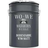 WO-WE Betonfarbe Bodenfarbe Bodenbeschichtung Fußbodenfarbe W700 Transparent MATT - 2,5L