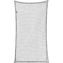 vidaXL Anhängernetz, Hängernetz mit Gummiseil, Abdecknetz für Anhänger, Transportnetz Ladungssicherungsnetz Gepäcknetz, Schwarz 4,5x2,5m PP