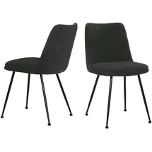 SIT Möbel 4-Fußstuhl Polyester schwarz 2er Set