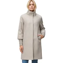 Zero Damen Wolloptik mit Stehkragen 38, Taupe Melange | 38