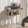 Homcom Schreibtisch Klappbar Kleiner 63 cm Klappschreibtisch mit Rollen Natur