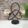 GLOBO LED Tischlampe Retro Wohnzimmerlampe Edison Tischleuchte amber schwarz 2 flammig