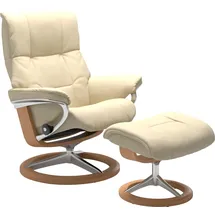 Stressless Relaxsessel "Mayfair", beige (vanilla paloma), B:79cm H:102cm T:73cm, Leder BATICK: BATICK ist ein leicht korrigiertes, durchgefärbtes und genarbtes Möbelleder, bei dem die meisten Unebenheiten und Spuren in der Regel entfernt wurden.