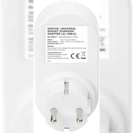 Digitus DA-70617 Adapter 2x USB-A Grau Innenbereich