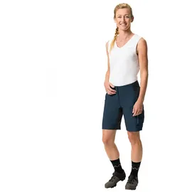 Vaude Damen Qimsa Shorty Bike Shorts, Dark Sea, 38