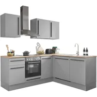 BASIC by Balculina Winkelküche L-Form 220 cm grau