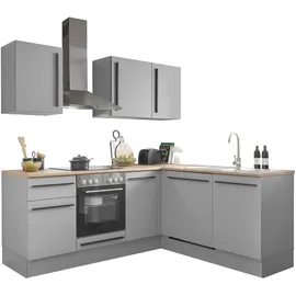 BASIC by Balculina Winkelküche L-Form 220 cm grau
