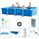 Rechteckiger Frame Pool - 450x220x84 Cm - 7-teilig  S114