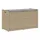 vidaXL Sitzbank Outdoor mit Stauraum und Kissen Beige 100 cm