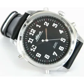 Atlanta Sprechende Armbanduhr Quartz, mit Weckfunktion, Repetition, optionales Stundensignal; 8908-7 - Weiß
