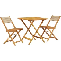 vidaXL Bistro-Set 3-tlg. Beige