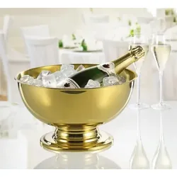 Caterado Champagner-Kühler PORTLAND, Edelstahl, 5 L mit goldener PVD-Beschichtung