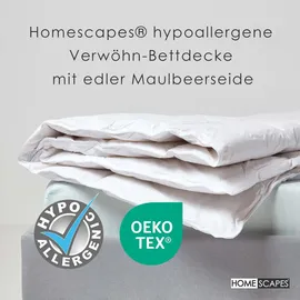 Homescapes Winterdecke, 260/220 cm, Seidenmischung