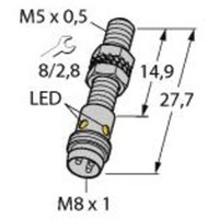 Turck Sensor bündig NPN, Schließer BI1-EG05K-AN6X-V1331