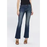 Arizona Bootcut-Jeans »Baby Bootcut« leicht ausgestelltes Bein, hohe Leibhöhe Gr. 80 - L Gr, dark blue us, , 634039-80 K + L Gr
