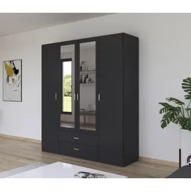 Rauch Kleiderschrank GAMMA 181 x 210 x 54 cm Grau
