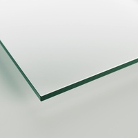 Glasplatte Tisch 60x60 ESG Glas 6mm nach Maß klar - Glasscheibe 60 x 60 cm für Schreibtisch Schminktisch - Sicherheitsglas Glasplatten nach Maß
