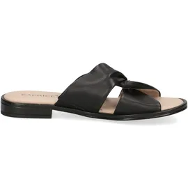 CAPRICE Damen Pantoletten aus Leder Bequem, schwarz, 37