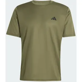 adidas WORKOUT ESSENTIALS BASE 3-STREIFEN olive strata / schwarz XL