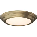 Elstead Lighting Elstead Lighting, Wandleuchte + Deckenleuchte, Welland LED Deckenleuchte 4cm Gealtertes Messing IP54