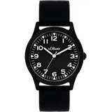 s.Oliver The Black Rush 0 mm Silikongehäuse schwarz Silikonarmband schwarz