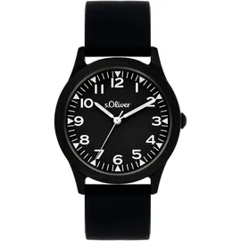 s.Oliver The Black Rush 0 mm Silikongehäuse schwarz Silikonarmband schwarz