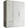 Livetastic Kleiderschrank Lyss Eiche San-Remo Nachbildung weiß B/H/T: ca. 155x194x58 cm, - Eiche, weiß