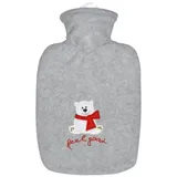 Hugo Frosch Wärmflasche Klassik 1,8 l mit Fleecebezug feel good"