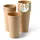 BIOZOYG Kaffeebecher Pappbecher 0,5 l Braun 50 St.