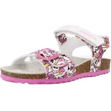 GEOX Jungen Mädchen B CHALKI Girl Sandal, White/Fantasy, 24 EU