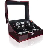 AJYBYUKJ Uhrenbeweger, Uhren-Rotations-Aufbewahrungskoffer, Ausstellungsbox, automatischer Uhrendreher, Holz-Aufbewahrungsbox Beauty Comes