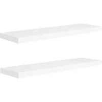 vidaXL Wandregal 90 x 23,5 x 3,8 cm Weiß