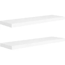 vidaXL Wandregal 90 x 23,5 x 3,8 cm Weiß