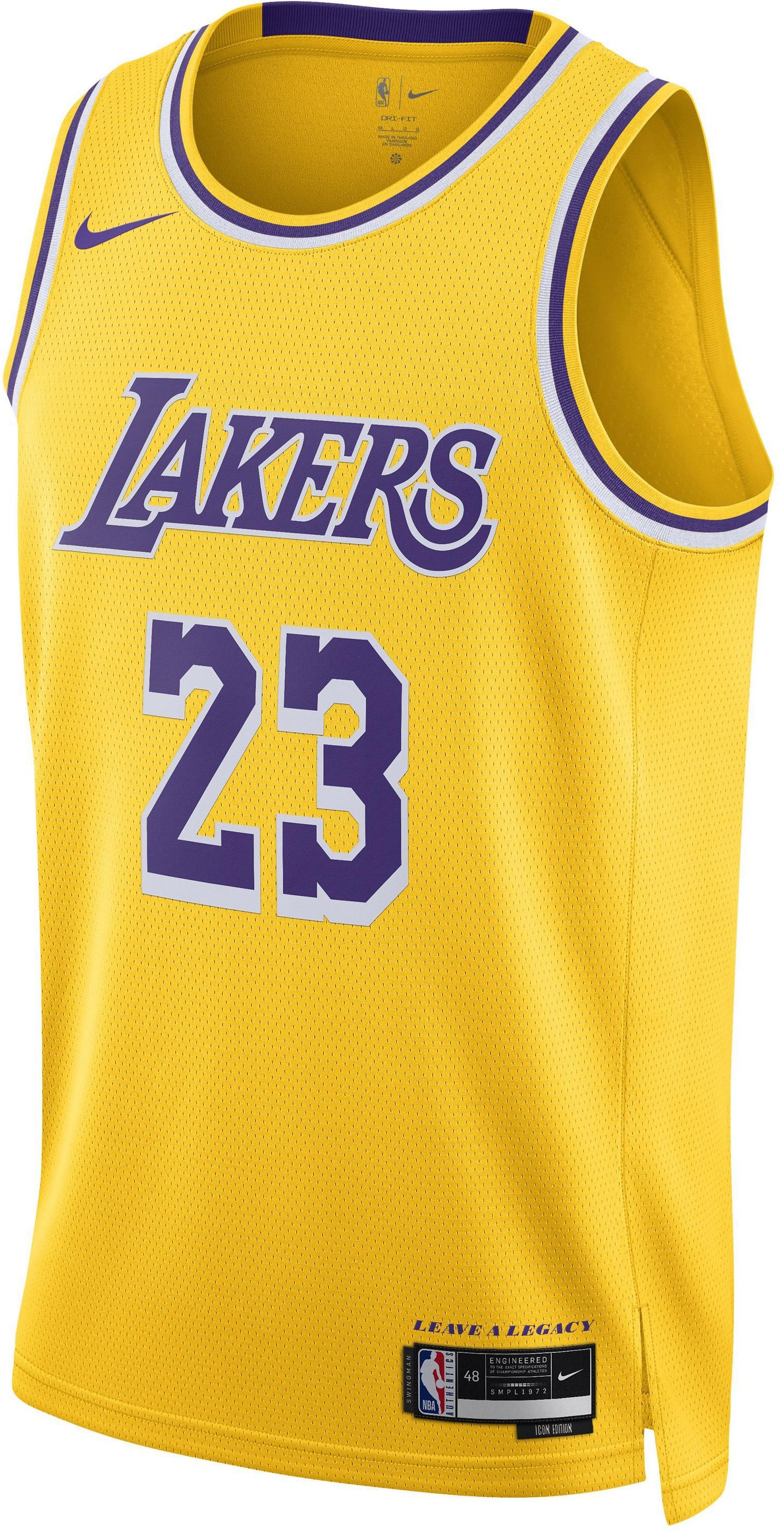 Nike LeBron James Los Angeles Lakers Spielertrikot Herren in amarillo, Größe L - gelb