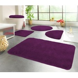 Kinzler Badematte »Chaozhou«, Höhe 20 mm, rutschhemmend beschichtet, fußbodenheizungsgeeignet, Badteppich, Uni Farben, rechteckig, rund & als 2-tlg. Set erhältlich
