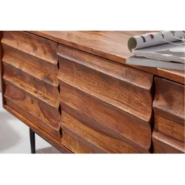 Wohnling WL5.636 Lowboard 147 x 50 x 38 cm Braun Massivholz