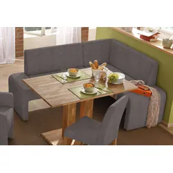 Eckbank HOME AFFAIRE "Bologna", braun (dunkelbraun (capulet 4007)), B:180cm H:84cm T:140cm, Sitzbänke, in 2 Größen (langer Schenkel 180 oder 200 cm), verschiedene Qualitäten