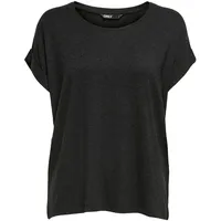 Only Damen Onlmoster S/S O-neck Top Noos Jrs T-Shirt, Dark Grey Melange, XS