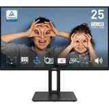 MSI PRO MP251P 24,5 Zoll Full HD Business Monitor - 1920 x 1080 IPS-Panel, 100 Hz, augenfreundlicher Bildschirm, integrierte Lautsprecher, 4-Fach verstellbar - HDMI 1.4b, D-Sub (VGA)