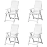 61 x 60 x 109 cm weiß 4er Set