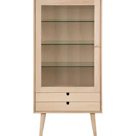VCM Vitrinenschrank Canes 72 x 36 cm Weiß