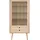 VCM Vitrinenschrank Canes 72 x 36 cm Weiß