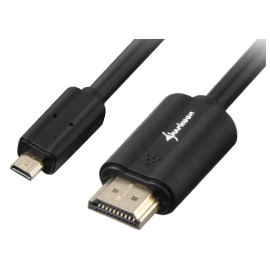 Sharkoon HDMI mit Ethernetkabel - mikro HDMI (M) bis HDMI (M) - 1.5 m
