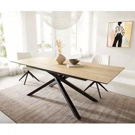 DeLife Edge 180-220 x 71 x 100 cm Eichefarbig schwarz