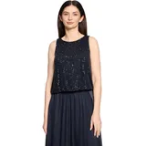 Vera Mont Damen im Glitzer-Look Blau L