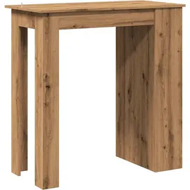 vidaXL Bartisch mit Regal 102 x 50 x 103,5 cm Braun