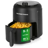 GOURMETmaxx Heißluftfritteuse 2,3 l schwarz