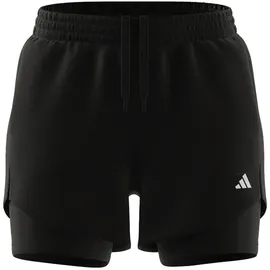 adidas Damen AEROREADY Made for Training Minimal Two-in-One Shorts HN1044 black/white
