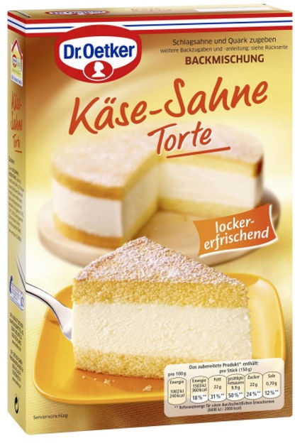 Dr. Oetker Backmischung Käse Sahne Torte