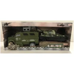 Army Vehicles - Militärfahrzeug mit Panzer - Spielset